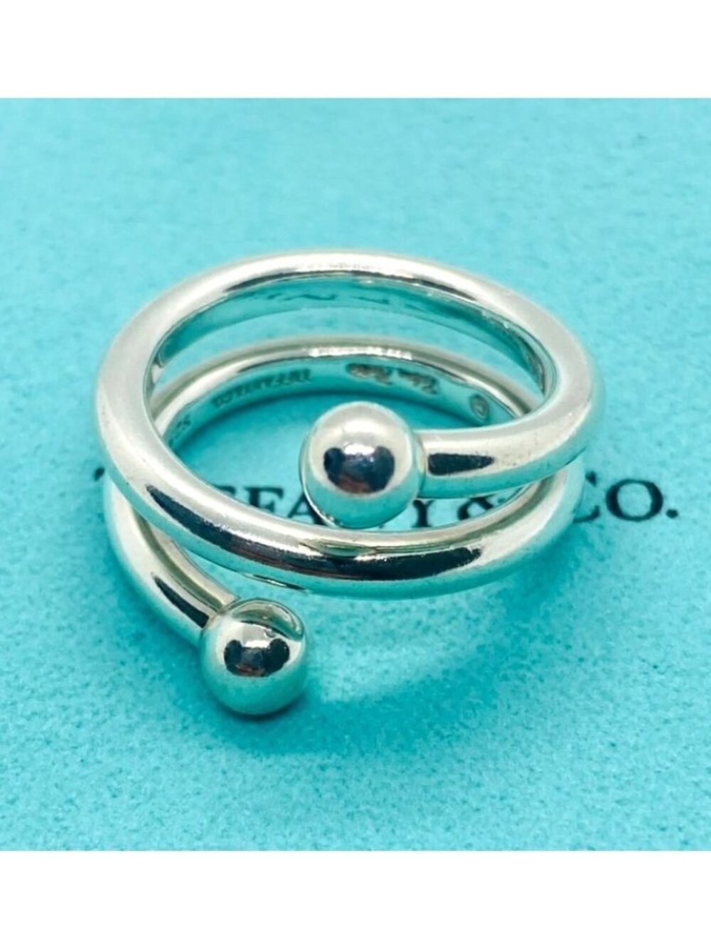 Tiffany & Co Paloma Picasso Sterling Silver 925 Wrap Ring Size 8.5